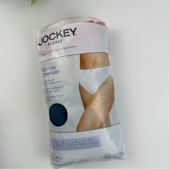 Jockey Elance French Cut 3-Pack Size 9/XX-Large 100% Cotton - Picture 2 of 4